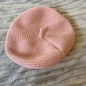 Pink Knit Beret